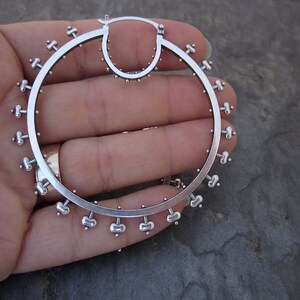 Belle Hoops - Silver
