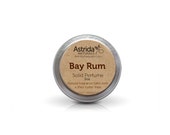 Bay Rum Solid Perfume Fragrance with Shea Butter, Great for Men