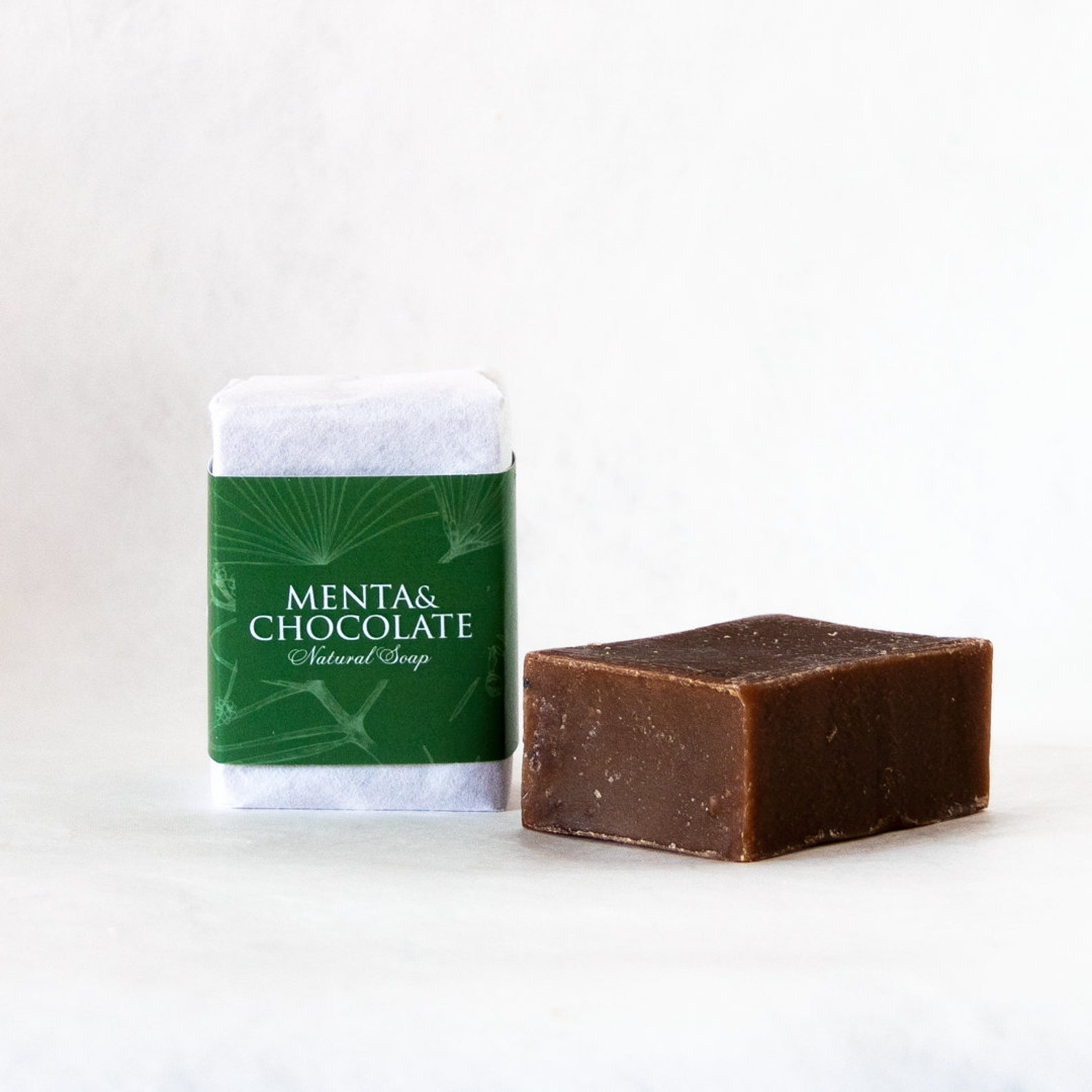 Soap Bar Mint & Chocolat Natural Soap With Virgen Olive Oil Etsy