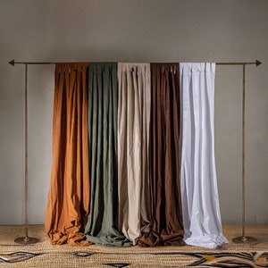 Boho Cotton Curtain: Handmade Living Room Decor, Single Panel