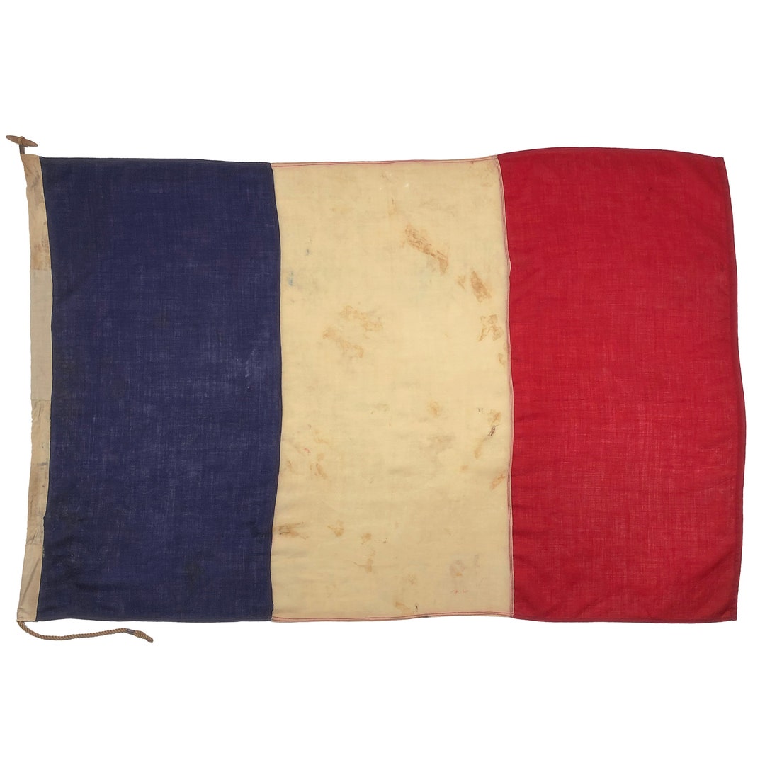 large-vintage-wool-nautical-flag-of-france-etsy