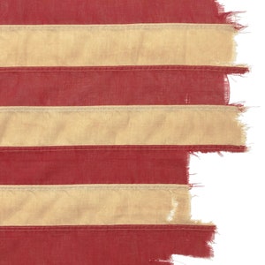 Vintage Distressed Cotton Betsy Ross American Flag image 3