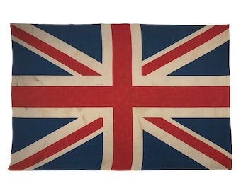 Large Vintage Cotton Union Jack Flag