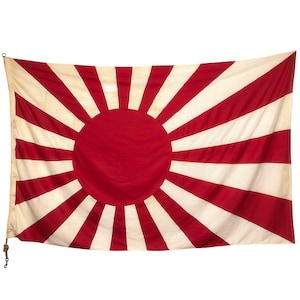 XL Vintage Cotton Flag of Japan, Rising Sun