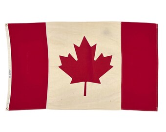 Vintage Cotton Flag of Canada