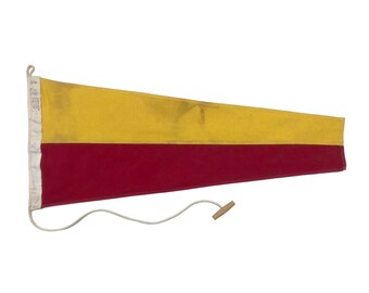 Small Vintage Cotton Nautical Signal Flag