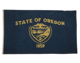 Vintage Baumwolle Flagge von Oregon