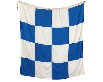 XL Vintage Sewn Nautical Signal Flag