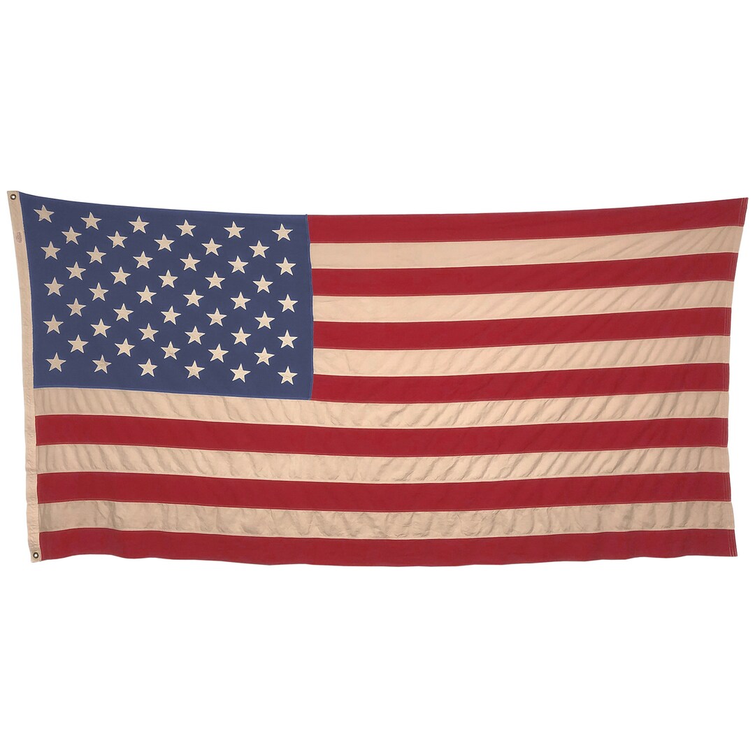 特大！BIG アメリカヴィンテージ星条旗cottonフラッグ　USAアンティーク ヴィンテージ☆アメリカ星条旗USA国旗大判flagフラッグ布