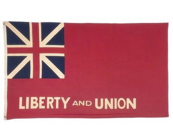 Vintage Cotton Liberty and Union Flag, Taunton, Massachusetts