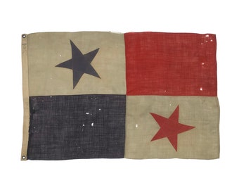 Antique Sewn Wool Flag of Panama