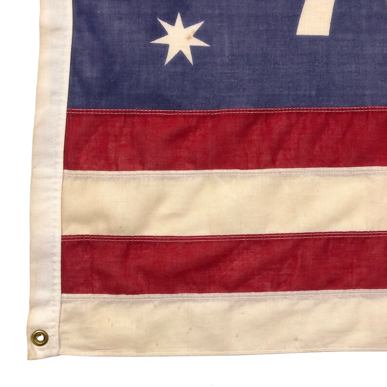 Vintage Cotton Bennington 76 American Flag image 5