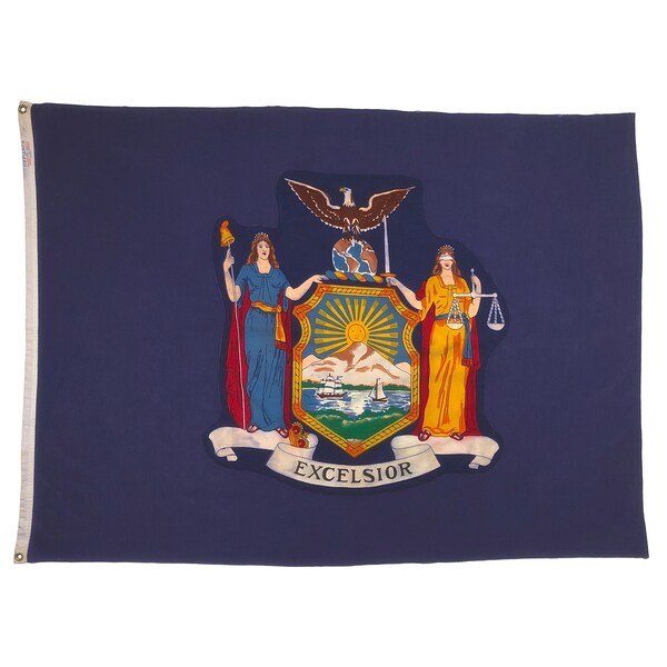 Vintage Cotton State Flag of New York
