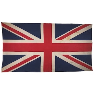 Large Vintage Cotton Union Jack Flag
