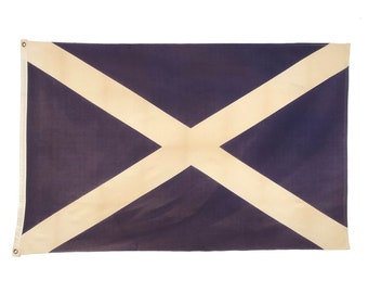 Vintage Cotton Flag of Scotland, St. Andrew's Cross