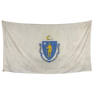 XL Vintage Cotton State Flag of Massachusetts