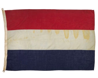 Large Vintage Wool Flag of the Netherlands