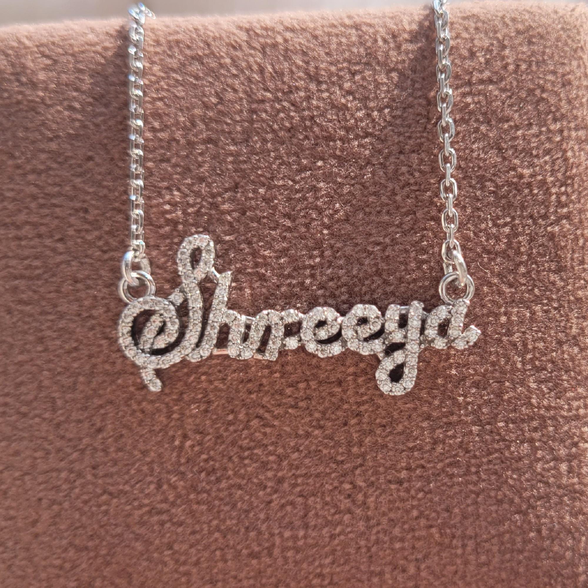 14k Gold Initial Necklace, Custom Letter Pendant, Lab Grown