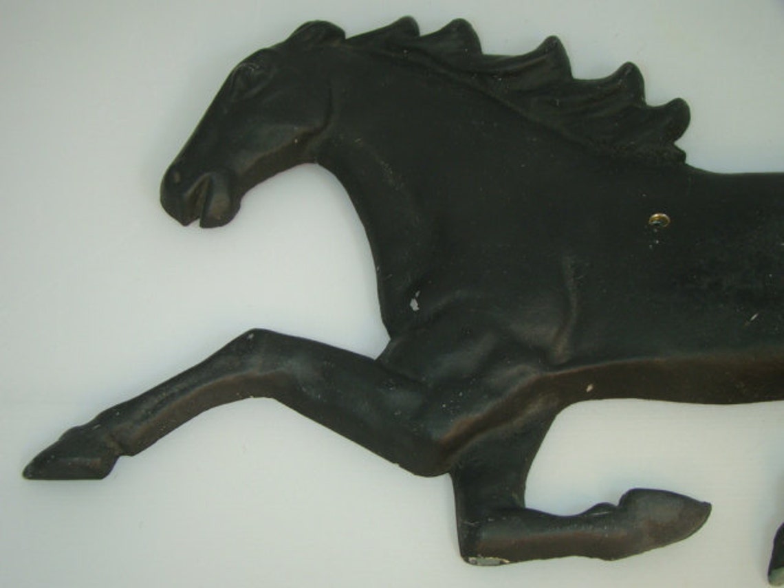 Vintage Metal Horse Large Horse Wall Hanging Outdoor Horse Etsy