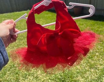 Dog cat dress for event elegant dress for cat or dog pet clothing red dress