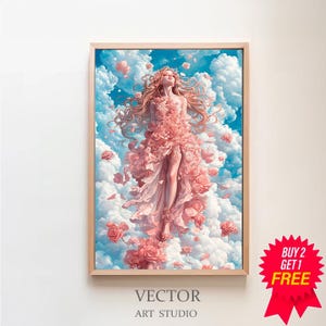 Aphrodite Greek Goddess of Beauty, Divine Feminine Art, Ancient Greece Art, Greek Mythology Print, Greek Goddess Beauty, Aphrodite Painting