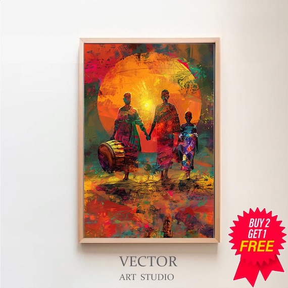 African Art, African, African Wall Art, Printable Art, Digital