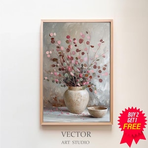 Olive Tree Stems Painting, Muted Toned Art, PRINTABLE ART