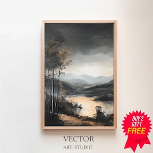 Vintage Landscape | Printable Vintage Art | Digital Download | Vintage Landscape