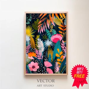 Maximalist Wall Art, Printable Eclectic Wall Art, Abstract Wall Art, Digital Wall Art, Colourful Wall Art, Digital Download, Trendy Wall Art