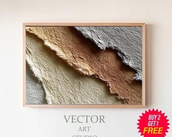 3D Minimalist Ocean Painting on Canvas | Textured Wall Art Sea Waves ...