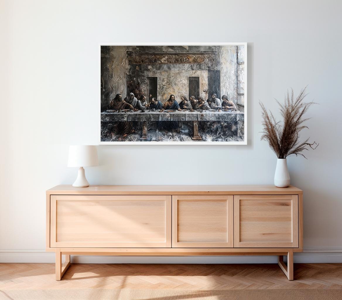 Printable the Last Supper Painting - Leonardo Da Vinci Wall Art ...