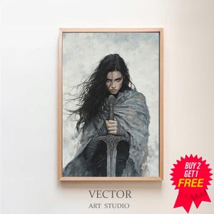 Hecate Art Print, Greek Goddess of Magic and Witchcraft, Hekate Wall Art, Greek Mythology Art, Mythology Witchy Art Print, Tonalism style