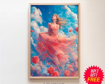 Aphrodite Greek Goddess of Beauty, Divine Feminine Art, Ancient Greece Art, Greek Mythology Print, Greek Goddess Beauty, Aphrodite Painting