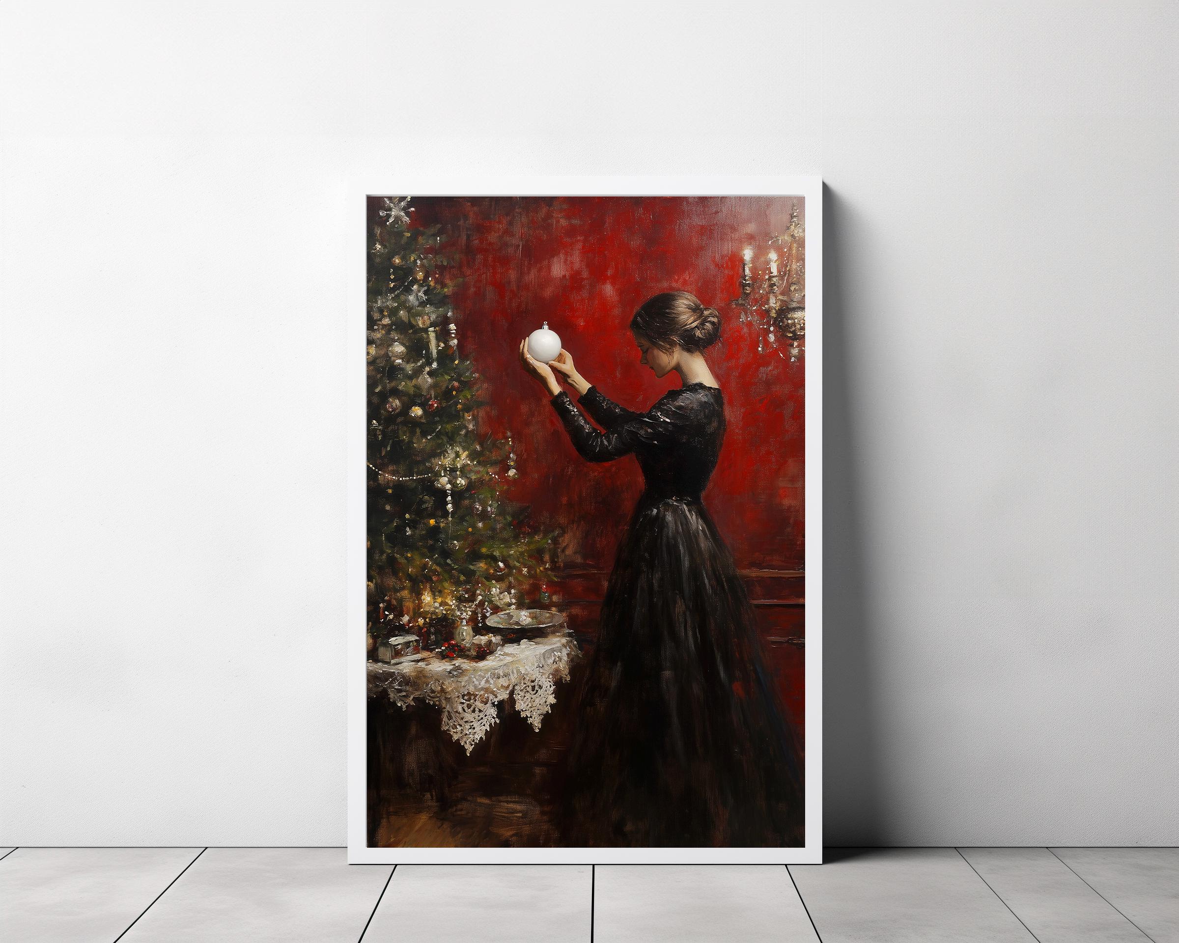 ビクトリア朝のクリスマスツリー | ホリデー ヴィンテージ アート