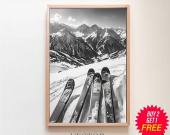 Vintage APRES SKI PHOTO Print - Vintage Ski Art, Ski Home Decor, Antique Ski, Ski Poster, Ski Lodge Wall Decor