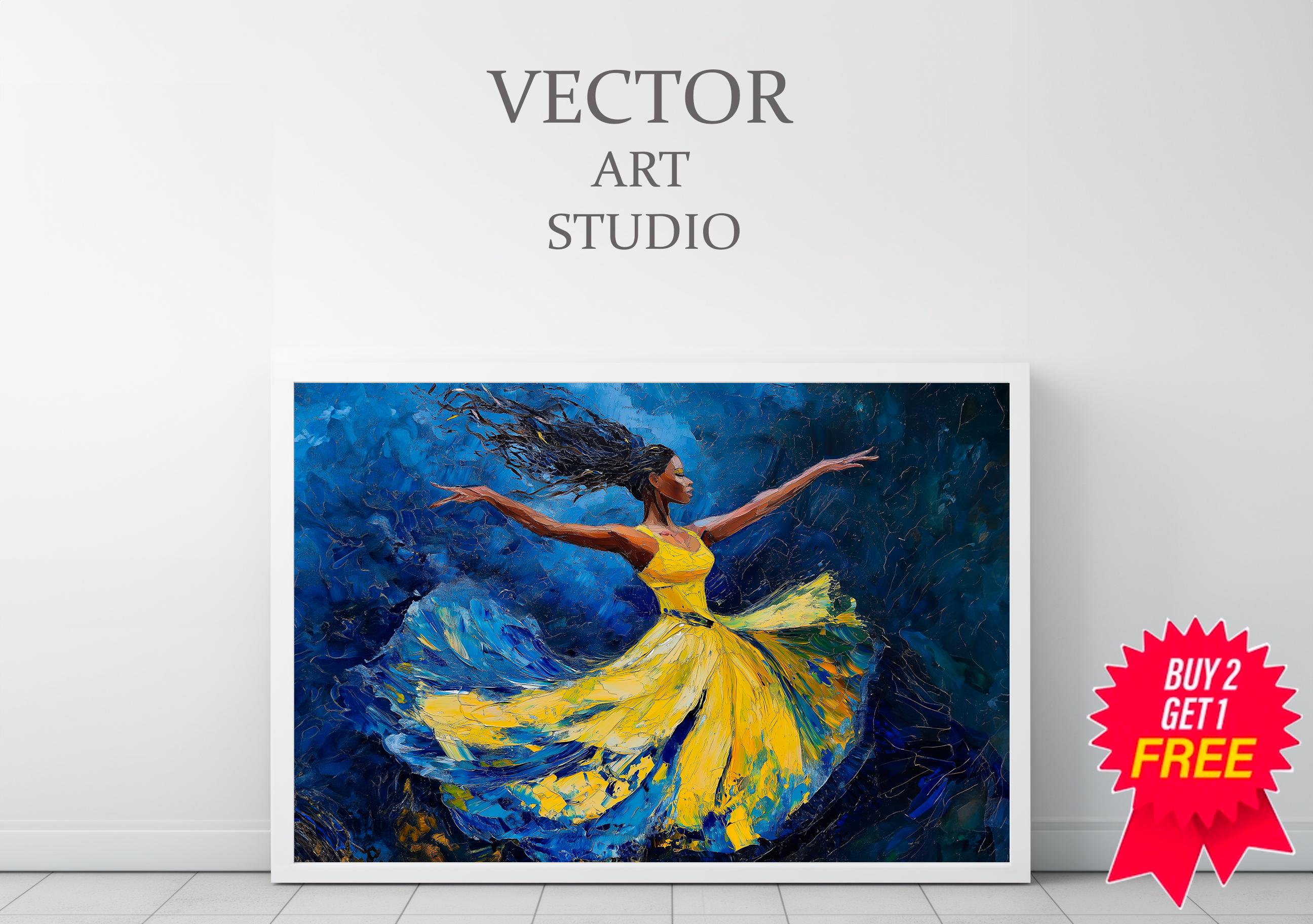 オギタロウ 美術 アート バレリーナ ギン ダンスアートプリント、ダンスアートワーク、バレリーナアートワーク