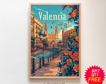 Affiche Valencia Feria – Poster Vintage 40x60cm – HQ PostersAndCo