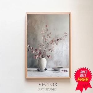 Olive Tree Stems Painting, Muted Toned Art, PRINTABLE ART