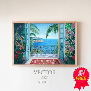 Henri Matisse Poster - Farbfrohe Wandkunst als Matisse Print, Matisse Kunstdruck, Moderner Horizontaler Kunstdruck, Matisse Museum Print