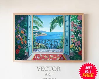 Henri Matisse Poster - Farbfrohe Wandkunst als Matisse Print, Matisse Kunstdruck, Moderner Horizontaler Kunstdruck, Matisse Museum Print