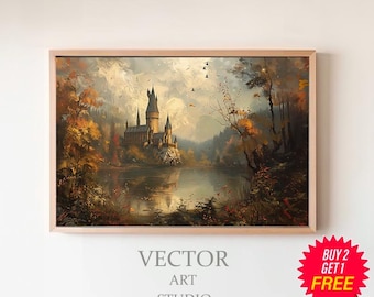 Dark Academia School, Witches and Wizards, Dark Academia Decor, Dark Academia Wallpaper, Printable Wall Art