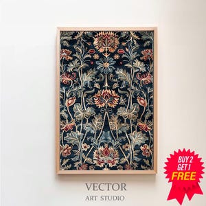 Antike textile Wandkunst - Vintage Tapisserie Digital DRUCKBAR - Teppich Muster Wandkunst - Eklektische Kunstdruck - Moderne Bauernhaus Wanddekoration