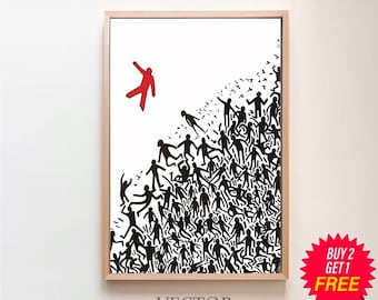 Keith Haring Print, Keith Haring Poster, Printable Wall Art, Digital Download, Pop Art, Exhibition Poster, Street Art, Gallery Wall Set