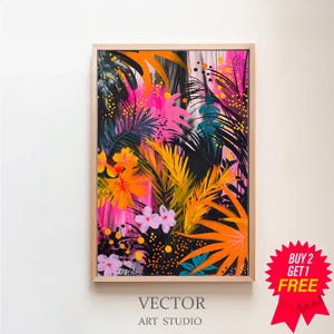 Maximalist Wall Art, Printable Eclectic Wall Art, Abstract Wall Art, Digital Wall Art, Colourful Wall Art, Digital Download, Trendy Wall Art