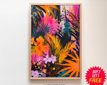 Maximalist Wall Art, Printable Eclectic Wall Art, Abstract Wall Art, Digital Wall Art, Colourful Wall Art, Digital Download, Trendy Wall Art