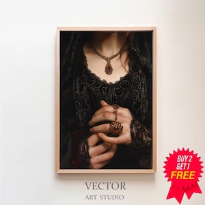 Stimmungsvoller viktorianischer Druck | Druckbare Vintage Kunst | Dark Academia Drucke | Digitaler Download
