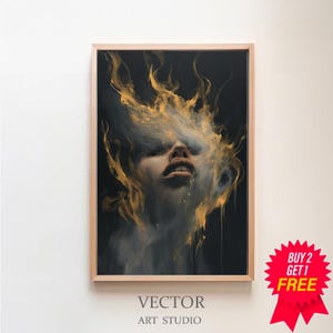 Stimmungsvoller viktorianischer Kunstdruck - Dark Academia Wandkunst, Vintage romantisches Plakat, Housewarminggeschenk, antikes viktorianisches Dekor