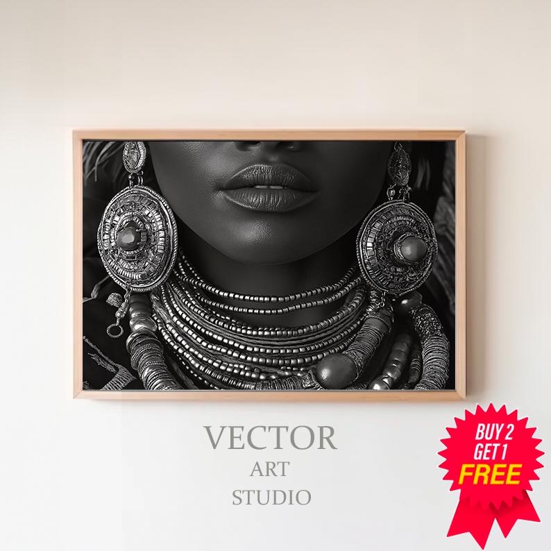 Black Woman Art, African art, Black and white art, photography artwork, digital prints, extra large wall art, wall art printable