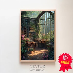 Padronanza di Erbologia: Poster di Classe di Incantesimo - Stampa Magica - Stampa di Magia e Streghe