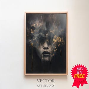 Stimmungsvoller viktorianischer Kunstdruck - Dark Academia Wandkunst, Vintage romantisches Plakat, Housewarminggeschenk, antikes viktorianisches Dekor
